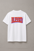 DSTRKT Blessed unisex basic beyaz tişört