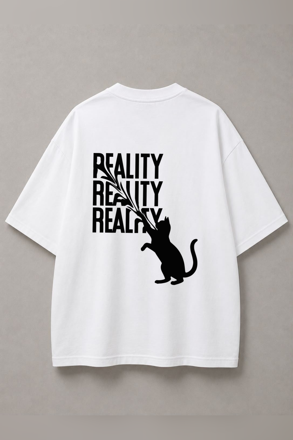 DSTRKT Reality Cat Unisex Oversize Tişört