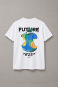 DSTRKT Future Apple unisex basic beyaz tişört