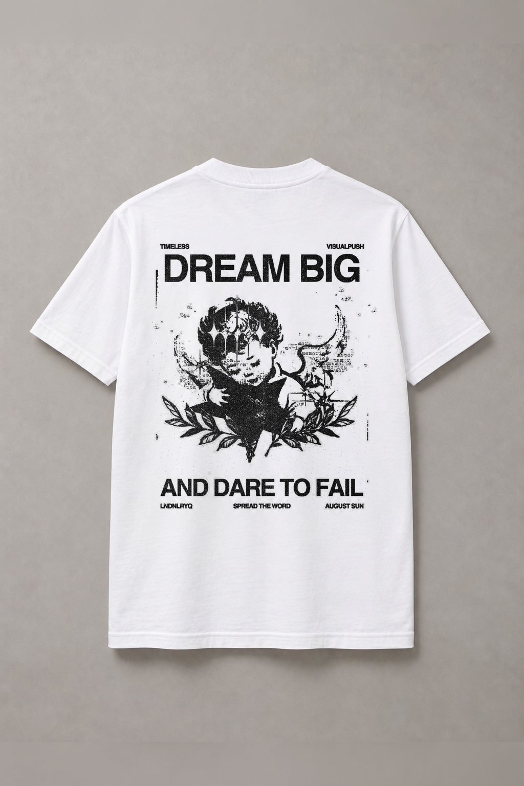 DSTRKT Dream Big Dare to Fail Unisex Basic Tişört