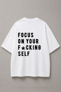 DSTRKT Focus On Yourself Unisex Oversize Tişört
