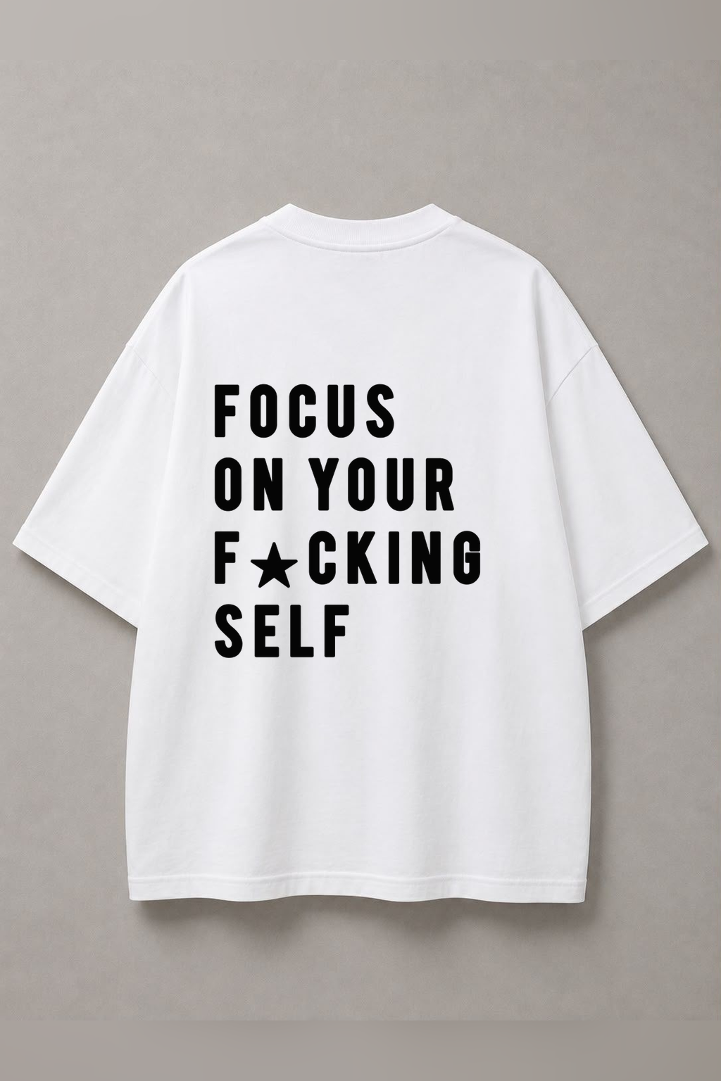 DSTRKT Focus On Yourself Unisex Oversize Tişört