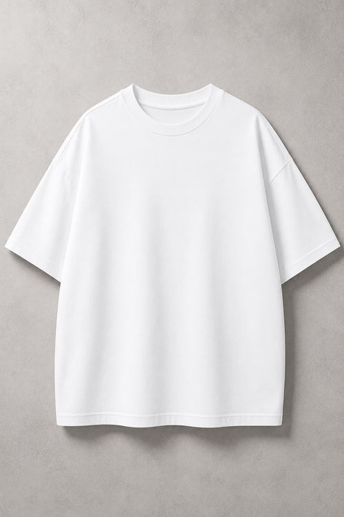 DSTRKT Certified Stars Unisex Oversize Beyaz Tişört