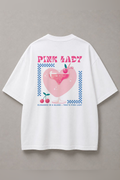 DSTRKT Pink Lady Cocktail Unisex Oversize Tişört