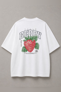 DSTRKT Strawberry Berry Unisex Oversize Tişört