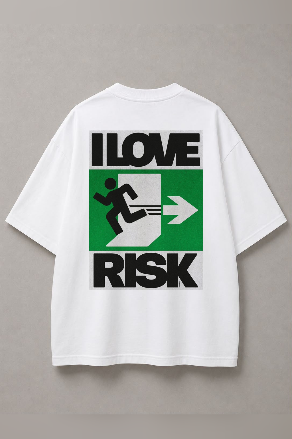 DSTRKT I Love Risk Unisex Oversize Tişört