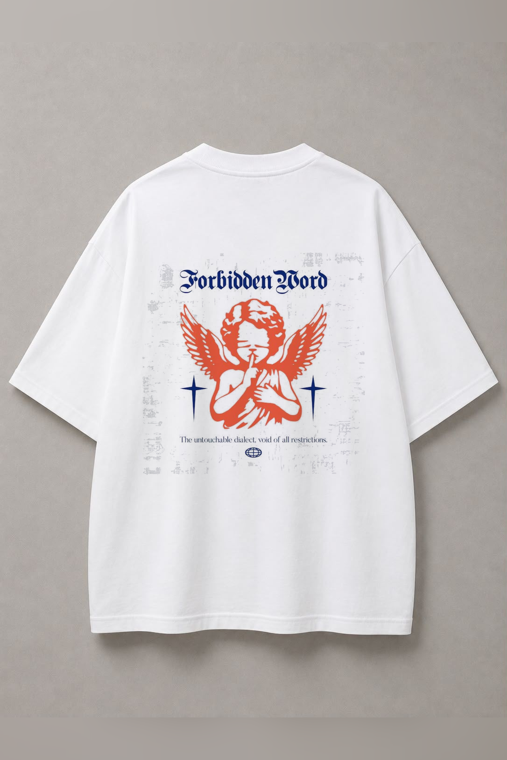 DSTRKT Forbidden Word Angel Unisex Oversize Tişört