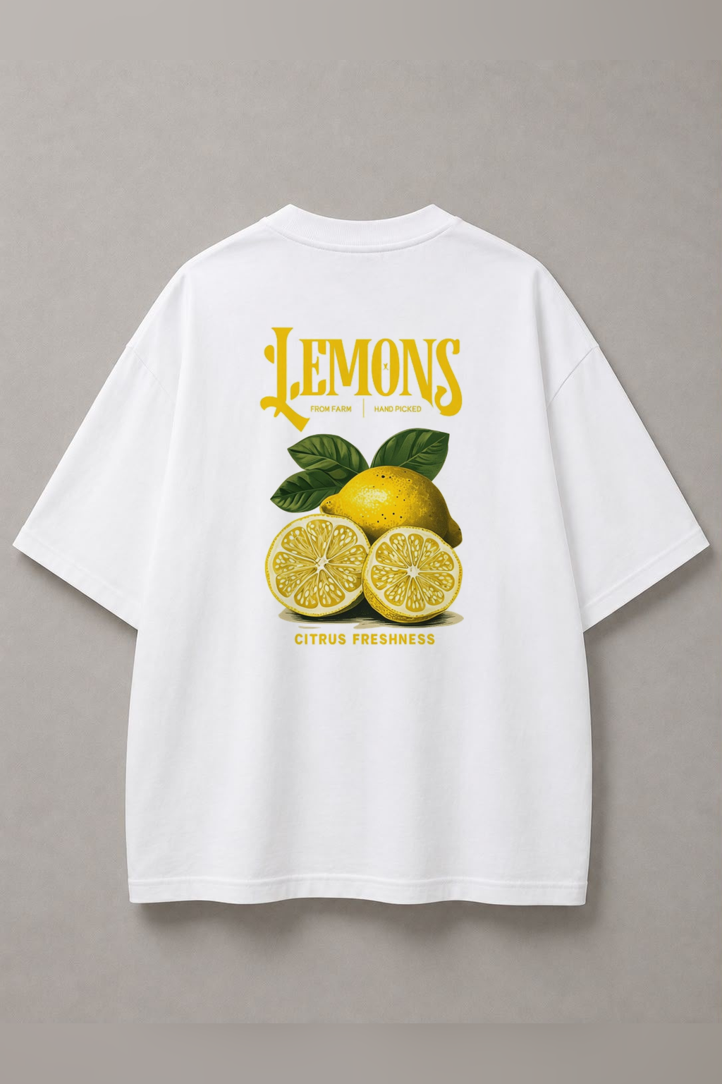 DSTRKT Lemons Citrus Freshness Unisex Oversize Tişört