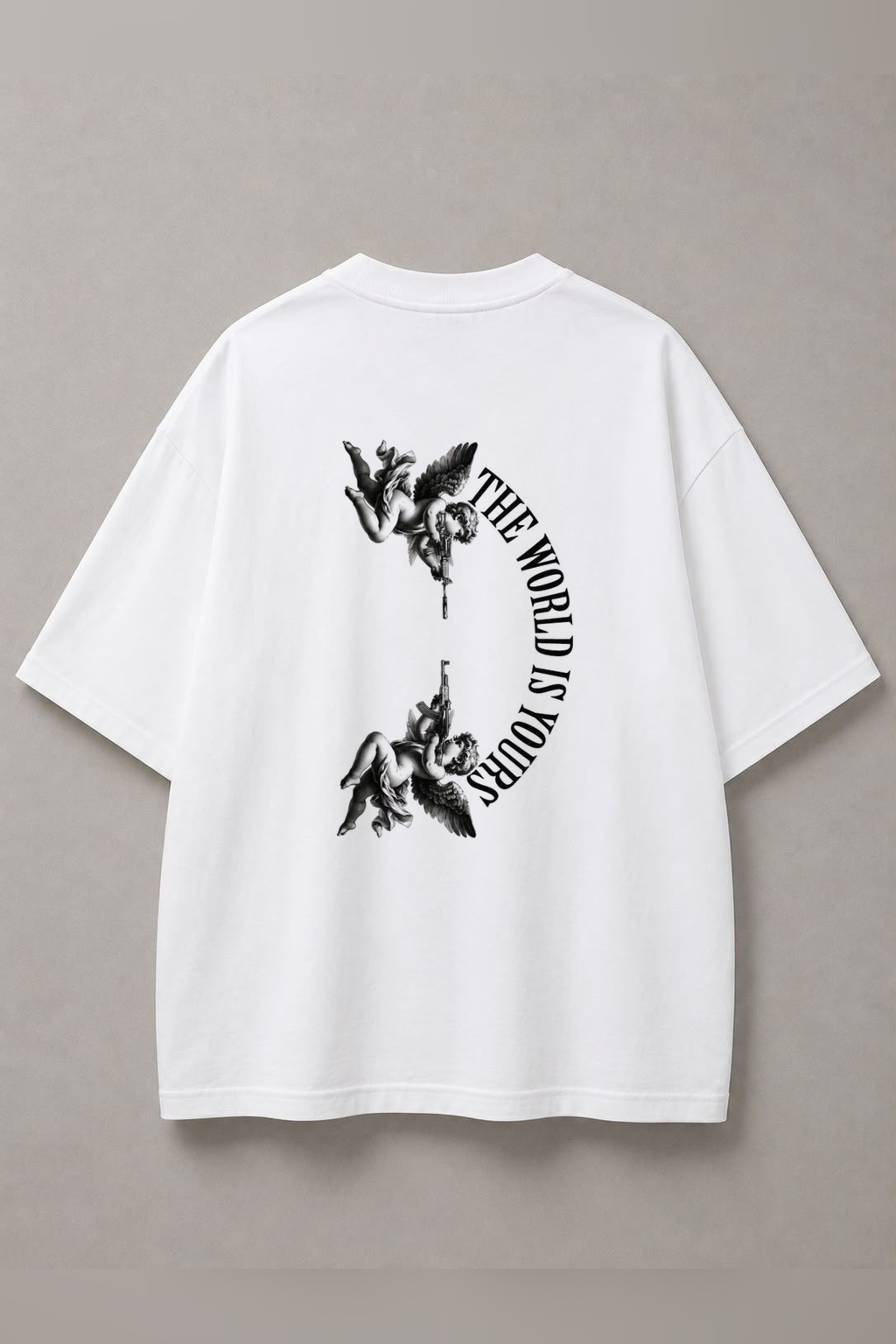 DSTRKT The World Is Yours Angels Unisex Oversize Tişört
