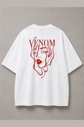 DSTRKT Venom Red Line Art Unisex Oversize Tişört
