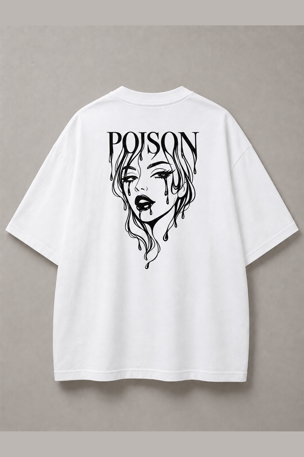 DSTRKT Poison Woman Line Art Unisex Oversize Tişört