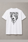 DSTRKT Poison Woman Line Art unisex basic beyaz tişört