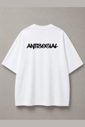 DSTRKT Antisocial Unisex Oversize Tişört