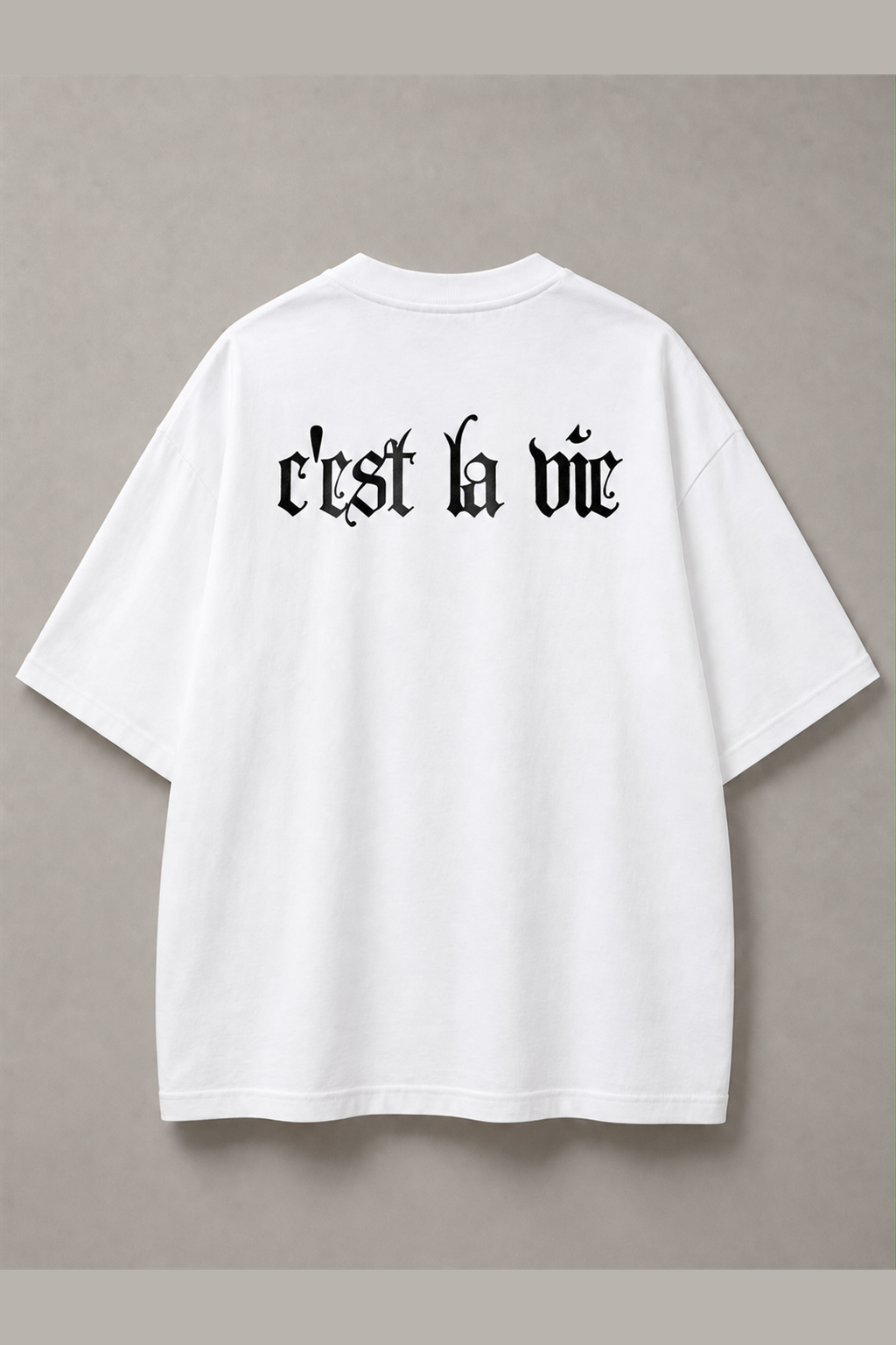 DSTRKT C’est La Vie Gothic Wide Unisex Oversize Tişört
