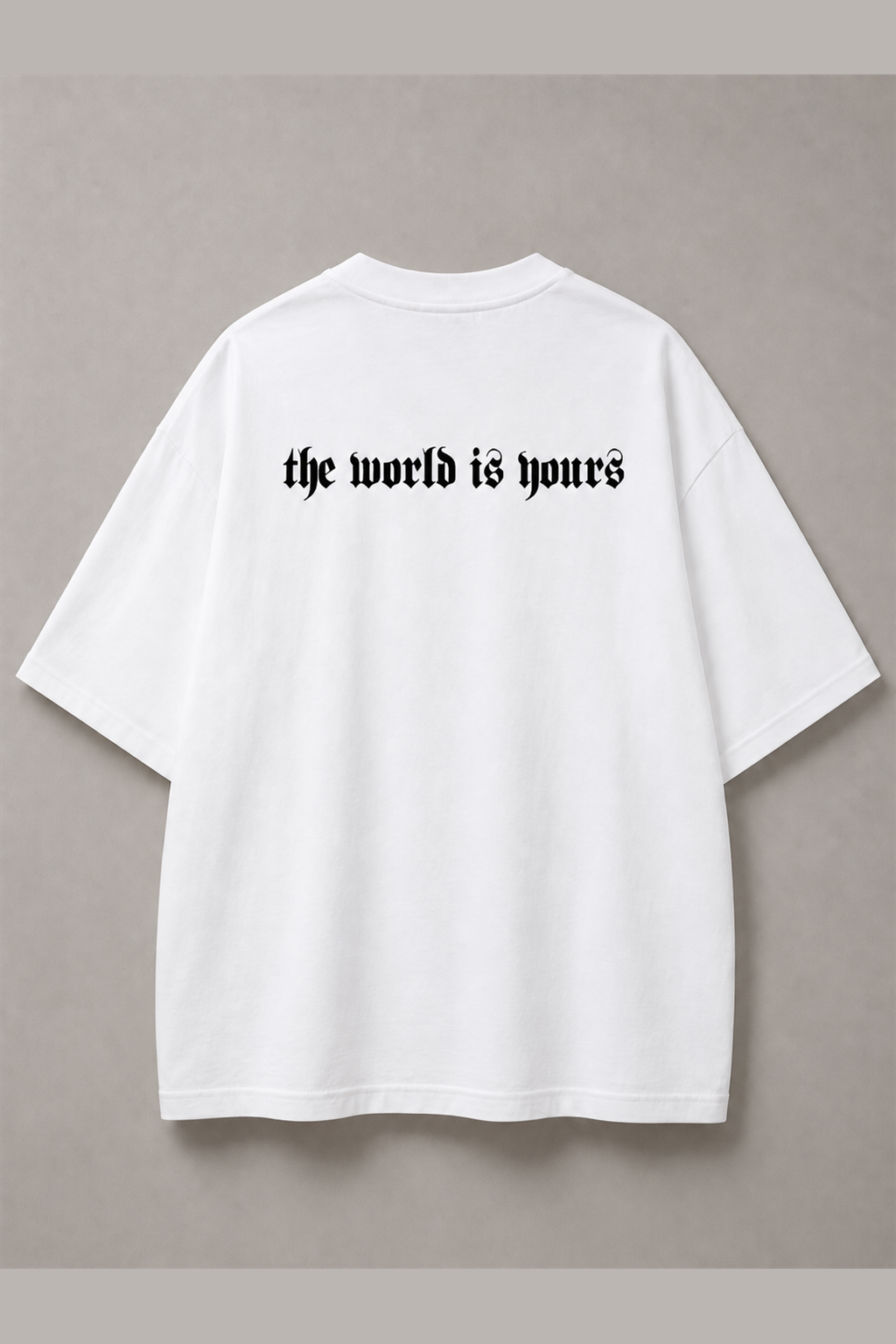DSTRKT The World Is Yours Text Unisex Oversize Tişört