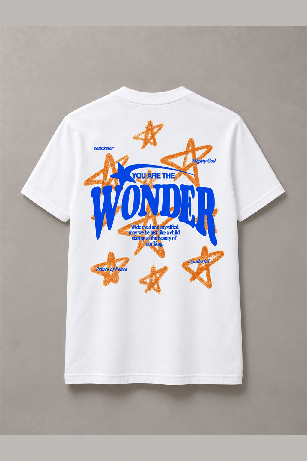DSTRKT You Are the Wonder unisex basic beyaz tişört