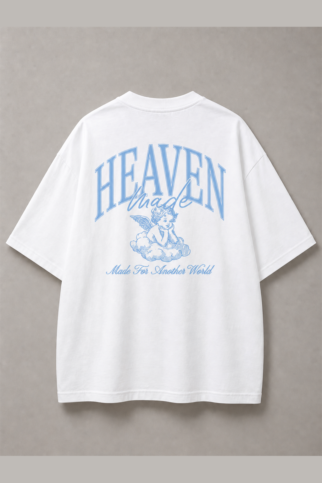 DSTRKT Heaven Made Blue Angel Unisex Oversize Tişört