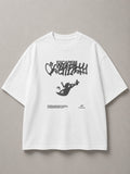 DSTRKT Escapism Unisex Oversize Beyaz Tişört