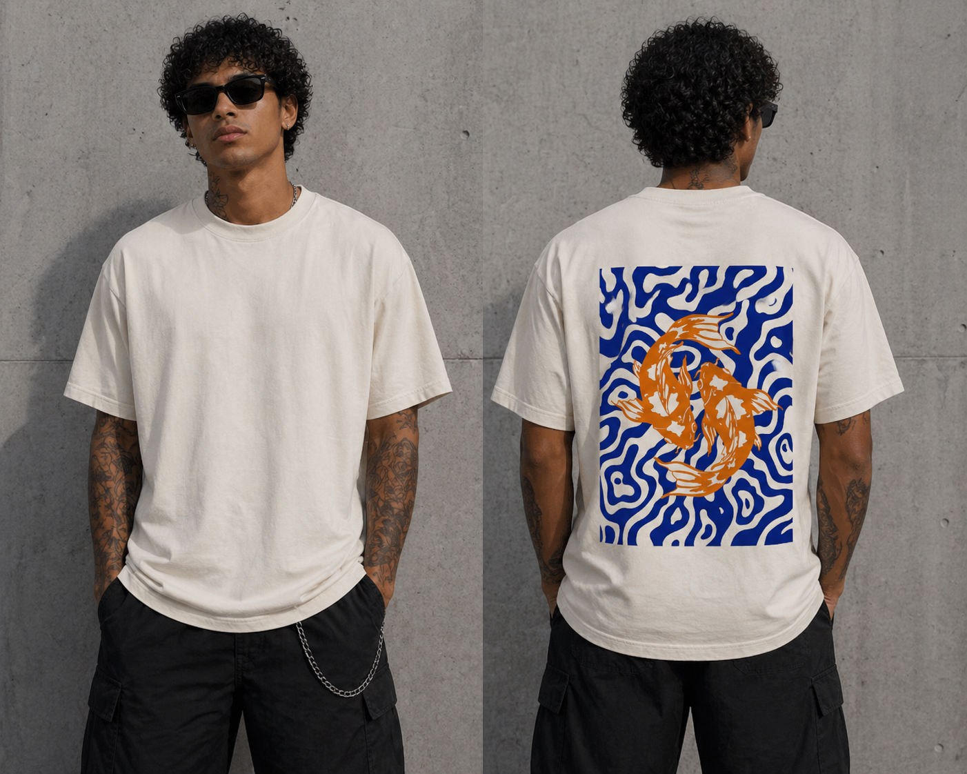DSTRKT Koi Flow Oversize T-Shirt