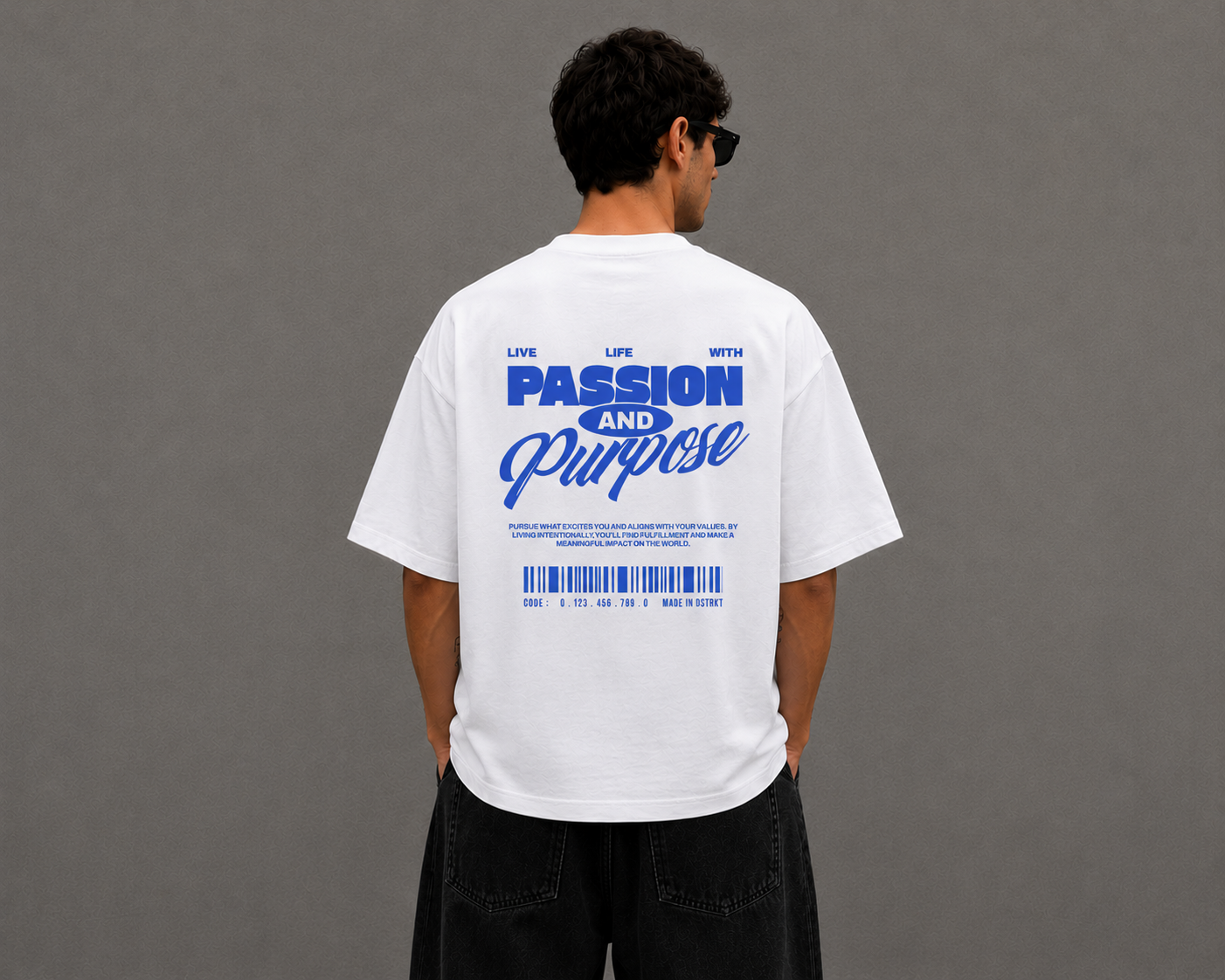 DSTRKT Passion and Purpose Oversize T-Shirt