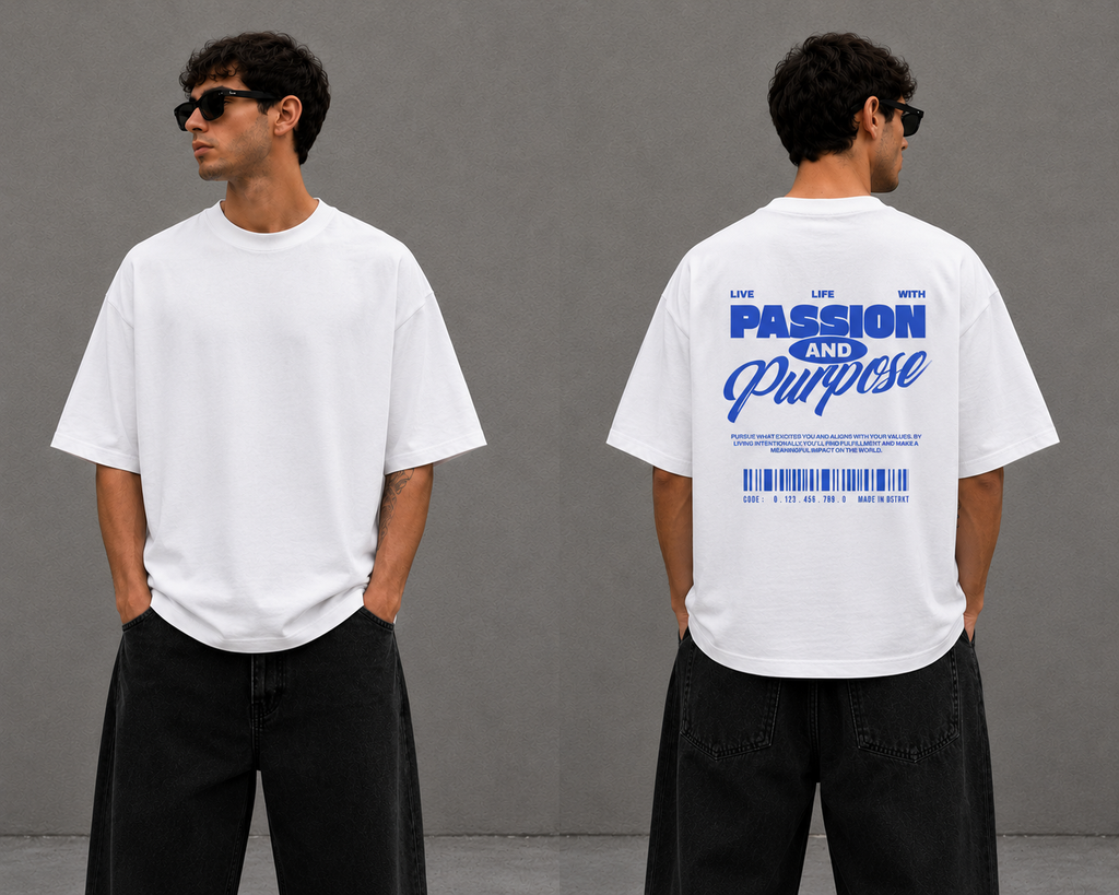 DSTRKT Passion and Purpose Oversize T-Shirt