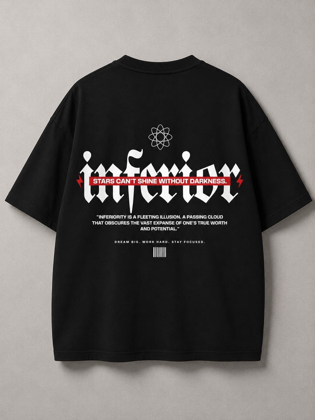 DSTRKT Inferior Oversize Siyah Tişört