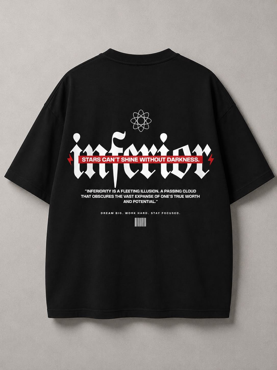 DSTRKT Inferior Oversize Siyah Tişört