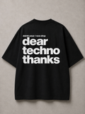DSTRKT Dear Techno Thanks Unisex Oversize Tişört