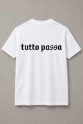 DSTRKT Tutto Passa unisex basic beyaz tişört