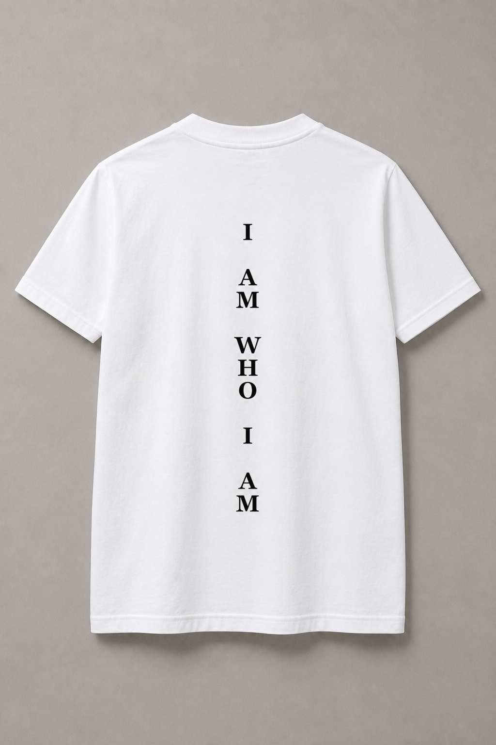DSTRKT I Am Who I Am unisex basic beyaz tişört