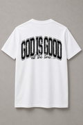 DSTRKT God Is Good unisex basic beyaz tişört
