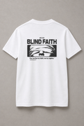 DSTRKT Blind Faith unisex basic beyaz tişört