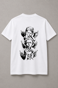DSTRKT Angel Trio unisex basic beyaz tişört