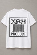 DSTRKT You Are the Product unisex basic beyaz tişört