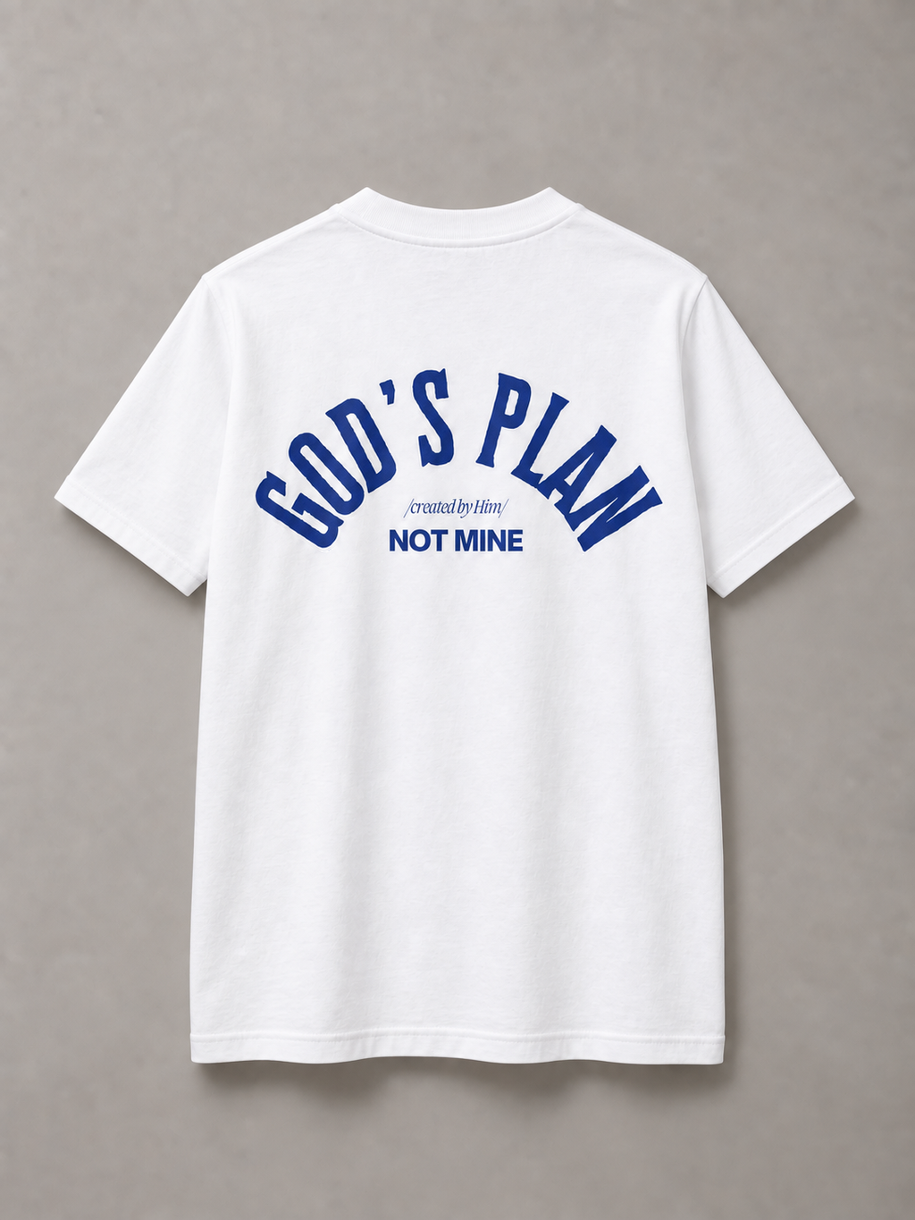 DSTRKT God’s Plan unisex basic beyaz tişört