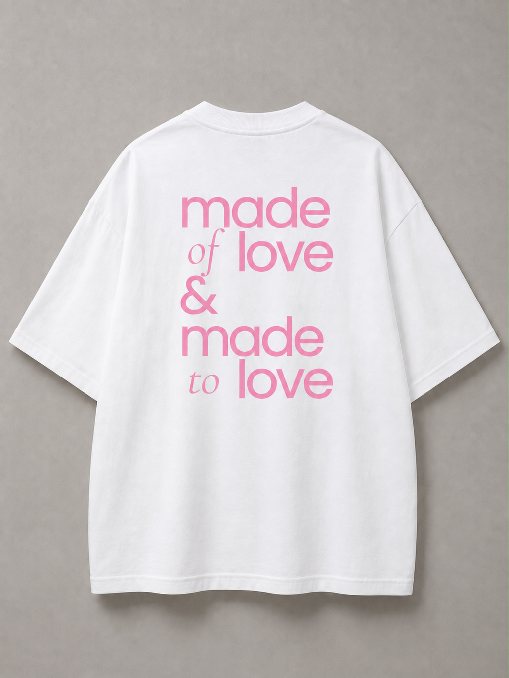 DSTRKT Made of Love Unisex Oversize Tişört