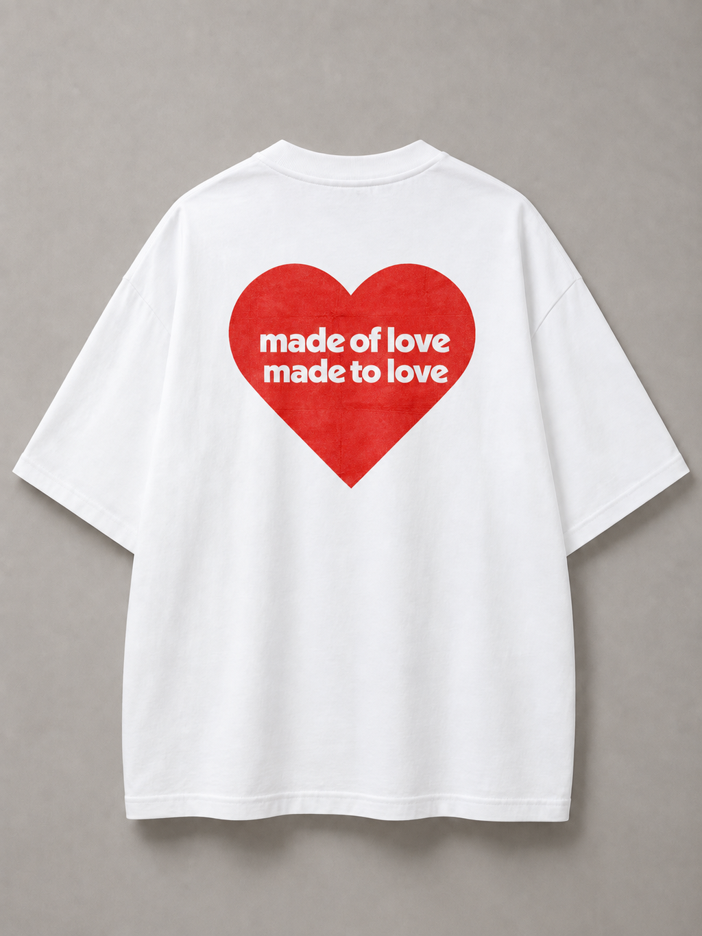 DSTRKT Heart Made of Love Unisex Oversize Tişört