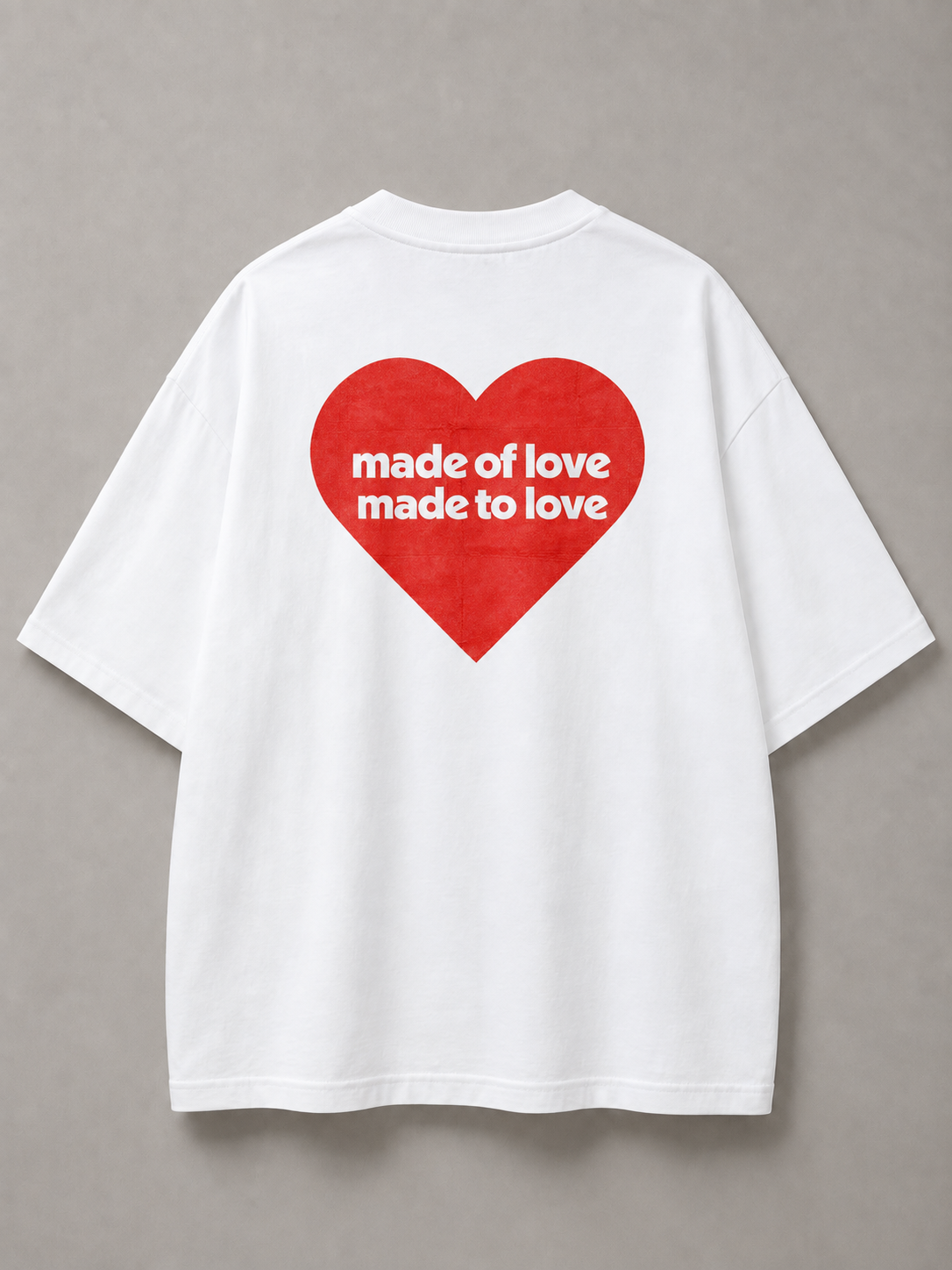 DSTRKT Heart Made of Love Unisex Oversize Tişört