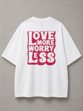 DSTRKT Love More Worry Less Unisex Oversize Tişört