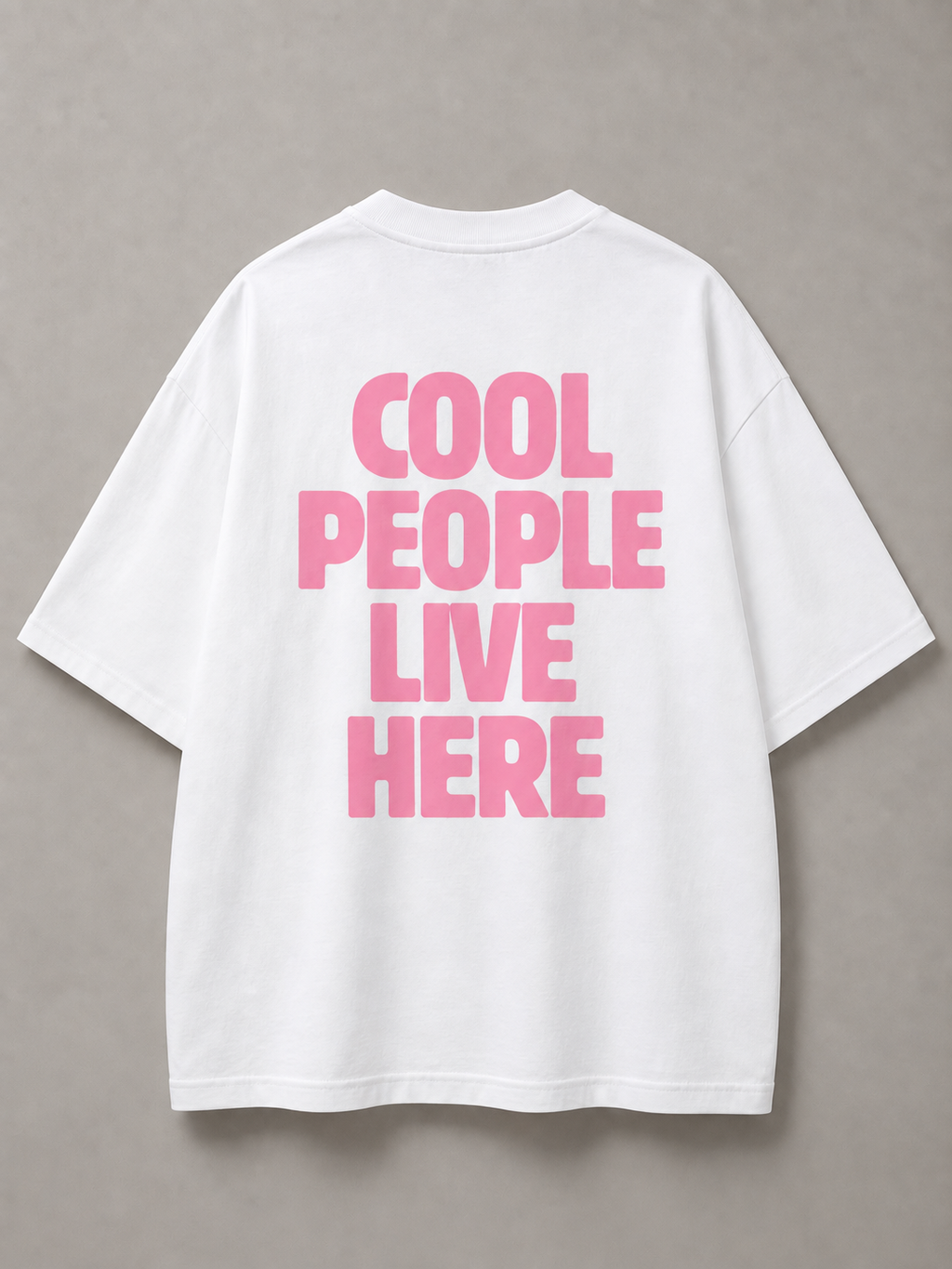 DSTRKT Cool People Live Here Unisex Oversize Tişört